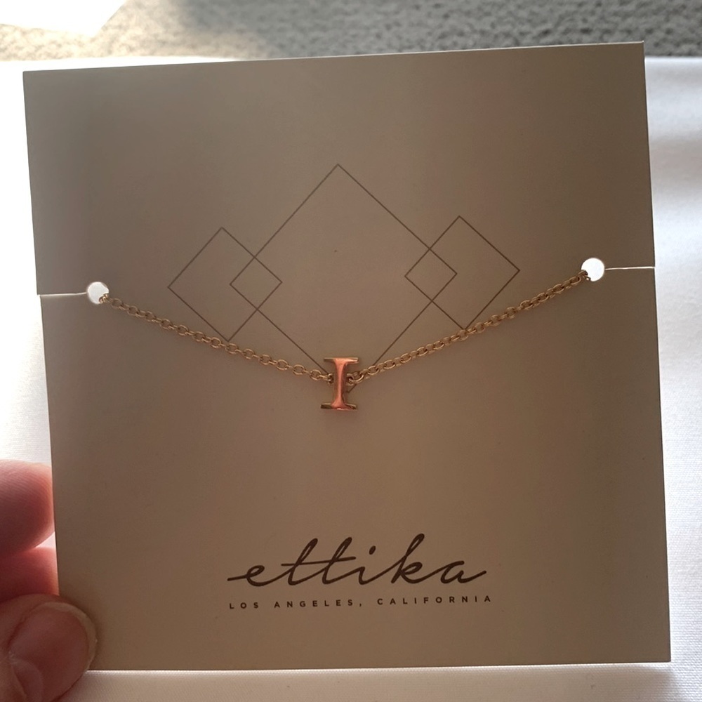 NWT ettika “I” initial anklet or bracelet - Picture 3 of 10